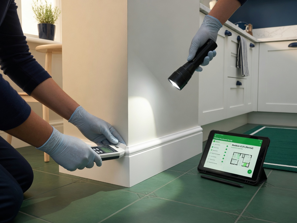 Professionele inspectie in een moderne woning